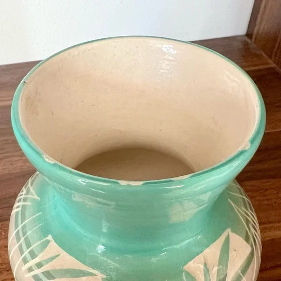 Vtg Native American Navajo Mesa Verde Potter Vase- Silas signed - Picture 3 of 6